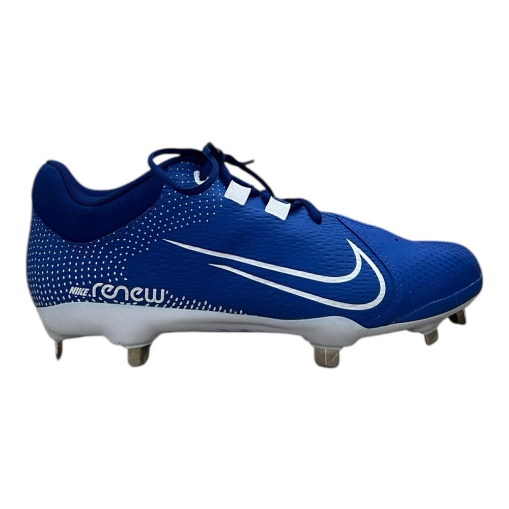 Nike Womens Hyperdiamond 4 Elite Metal Softball Cleats Blue CZ5920-414 Size 8.5